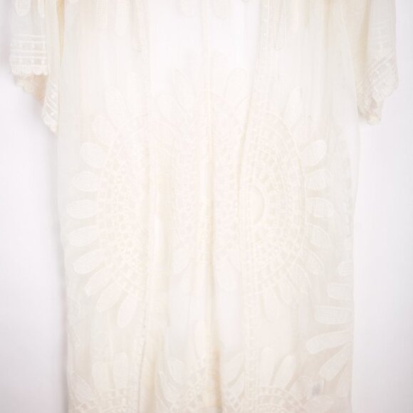 Boho Festival Womens Summer Shaw - Bathing Suit Cover Size Small   100% Cotton - Picture 3 of 10